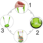 Ziplock Bag Holder Stand Adjustable For Plastic Freezer Bags/Hands Free Baggy Rack Gallon Bag Holder Stand,6 Pack/6pcs