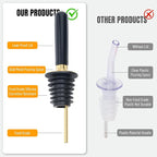 2pcs Glass Coffee Syrup Dispenser Bottles 7 OZ, Simple Syrup Bottles with Metal Pour Spout, Syrup Dispenser for Coffee Bar Accessories for Maple Honey Syrup Oil and Sauces