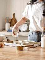 LE TAUCI Ramekins Oven Safe with Lids, 6 oz Ramikin Set for Creme brulee, Souffle, Dipping Sauces, Ceramic Food Storage Containers, Baking Dishes - 4.2 inch, Set of 4, Arctic White