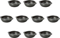 Set of 10, Black Round Au Gratin Large [7.1 x 5.7 x 2.1 inches (18 x 14.5 x 5.3 cm) | Setomonohonpo