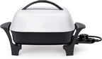 Presto 06620 11-Inch Electric Skillet,Black/White