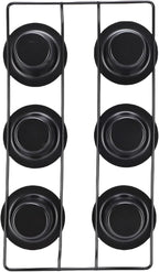 Bewinner 6 Cup Non Stick Popover Pan | Carbon Steel Bakeware for Muffins, Cupcakes & Pudding, Easy, Dishwasher Safe