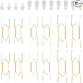 Bilillo 12 pcs Plate Hangers for The Wall, 6/8/10 Inch Invisible Decorative Wall Plate Hangers, Stainless Steel Plates Walls Hanger for Display Various Sizes with Hooks for Decorative