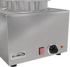 KoolMore Commercial Bain Marie Countertop Food Warmer, Soup Station, and Buffet Table Server with Two Serving Pots, Stainless-Steel Steamer with Auto Shut Off (CFW-4), Silver