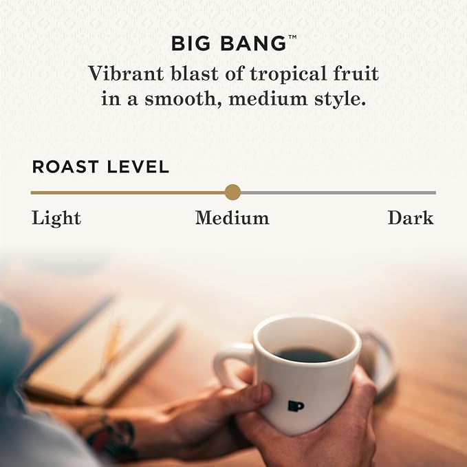 Peet's Coffee, Medium Roast Keurig K-Cup Pods - Big Bang 10 Count (1 Box of 10 Pods)