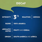 Lavazza Decaf Ground Coffee, Medium Roast, 100% Arabica, 12 oz Bag (Pack of 6)