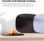Pizza Stone, Unique Shape 12" x 11" x 0.47" Pizza Stones for Oven Grill BBQ, Heavy Duty Ceramic Coating Baking Stone for Pizza & Bread, Innovative Irregular Design Grilling Stone (Black)