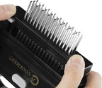 JY COOKMENT Meat Tenderizer Tool with 48 Stainless Steel Ultra Sharp Needle Blades, Detachable Kitchen Cooking Tool Best For Tenderizing, BBQ, Marinade