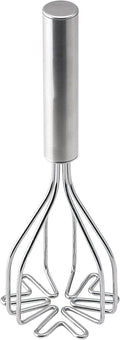 HIC Kitchen 2-In-1 Mix N’Masher Potato Masher, 18/8 Stainless Steel, For Potatoes, Vegetables, Fruits, Guacamole, Baby Food, And Eggs