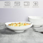 Au Gratin Baking Dishes 9'' x 6'', 28 OZ Ceramic Oval Baking Dish for Single Serving, Individual Casserole Dishes Oven Safe, Set of 4 Oval serving bowl for food, Side Dishes, Salad, Pasta