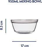 Anchor Hocking Glass Mixing Bowl, 1-Quart