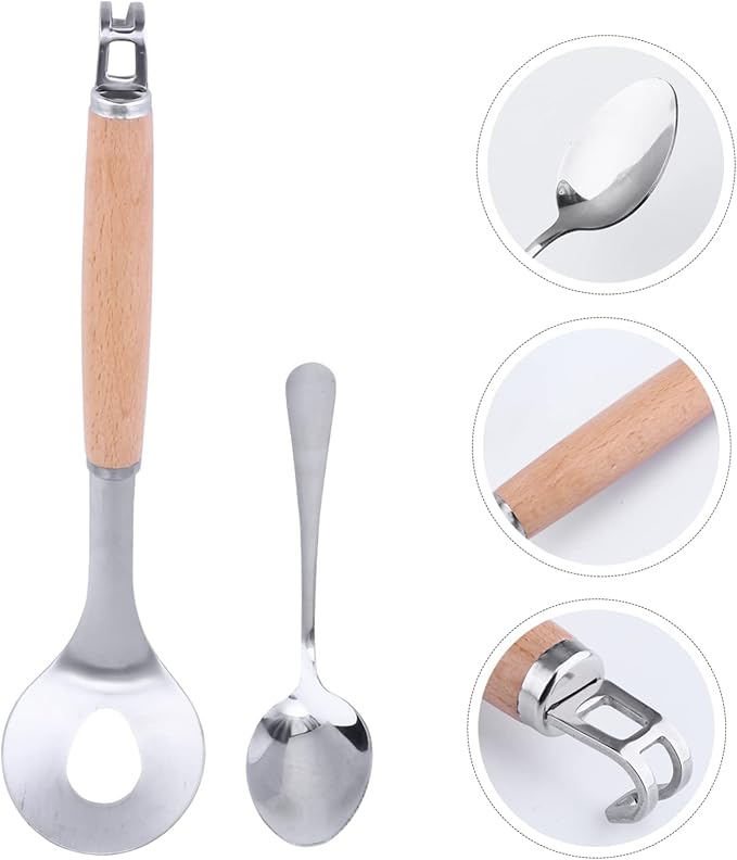 Cabilock 1Set Meatball Maker Spoon Non Stick Kitchen Gadget with Long Handle for Easy Meatball Formation Cooking Tool for Home Chefs