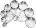 Stainless Steel Measuring Cups, 8 Piece Heavy Duty 18/8 Steel Measuring Cups Set