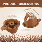 2 Pack-Reusable Single Serve Coffee Filter Coffee Brew Basket for Hamilton Beach FlexBrew Coffee Maker Models 49974 49975 49976 49979 49950 49966 49957 49954 49947 49940 Filter Part