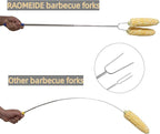 32" Heavy Duty Hot Dog Roasting Sticks for Campfire, Smores Sticks for Fire Pit Long, Marshmallows Skewers (6 Pack)