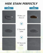 AMOAMI-Coffee Mat Hide Stain Rubber Backed Absorbent Dish Drying Mat for Kitchen Counter-Fit Under Coffee Bar Accessories Maker Machine Pot Espresso Machine Dish Rack