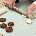 Silicone Pastry Mat 32"*24" Extra Thick Non Stick Baking Mat Food Grade Silicone Dough Rolling Mat with Edge Heightening Large