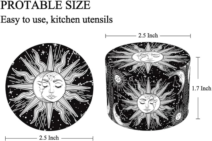 Grinder Spice Grinder for Kitchen, Black & White