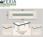 FEXIA Sage Green Table Runner 36 Inches Long with Tassels Boho Macrame Farmhouse Table Runners for Home Decor Party Bohemian Rustic Bridal Shower Dining Decorations(12x36 Inches)
