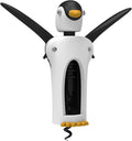 True Zoo Kingsley the Penguin Corkscrew Wine Opener, Winged Design with Easy Grip Soft Touch Wings, Stainless Steel and Plastic with Sharp Screw for Wine Bottles, Home Bar, Kitchen, Novelty Gifts