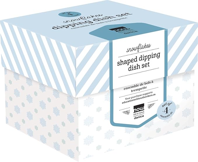 Now Designs Dipping Dish Set (Set of 4) | Snowflakes