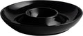 LEHAHA Ceramic Chip and Dip Serving Set, 12 Inch Large Divided Bowls Set for Salsa, Veggies, Dip, Appetizers, Snacks, Candy, Fruits-Relish Trays for Parties and Entertaining, Black