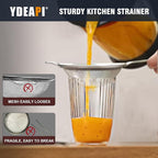 Ydeapi Fine Mesh Small Strainer 2.7 Inch, Metal Mini Sieve with Sturdy Handle, Stainless Steel Strainer for Tea, Juice, Coffee, Matcha Powder, Cocktail, Powdered Sugar