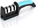 Premium 3-Stage Knife Sharpener - Professional Repair, Restore & Polish for Kitchen Knives, Razor Sharp in Seconds, with Ergonomic Grip for Perfect Control