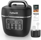 Fullwill 7 in1 Electric Pressure Cooker Lite 3 Quarts, Slow Cooker, Rice Cooker,Steamer, Sauté, Warmer, Olla de Presion Nonstick Pot amd DIY
