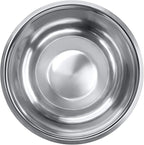8 Quart, Set of 2, Mixing Bowls, Stainless Steel, Professional Chef, Commercial Kitchen, 13.25 Inches Diameter, Flat Base