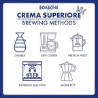 Caffè Borbone Whole Bean Coffee, Medium Roast Arabica and Robusta Blend, Crema Superiore, Rich and Smooth Italian Coffee, 2.2 lb Bag