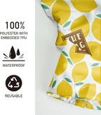 Plastic Bag Organizer, Reusable Grocery Country Style Plastic Bag Dispenser for Home Kitchen Travelling Camping Decor, Dispenser use 1 Pack，Lemon Pattern