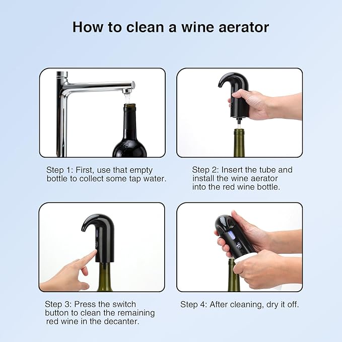 Electric Wine Aerator Dispenser Set – Automatic Wine Decanter & Pourer with LED Display, 200ml Smart Pour Control, Rechargeable Wine Pump & Stopper, Perfect Christmas Gifts for Wine Lovers