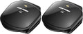 George Foreman 2-Serving Classic Plate Electric Indoor Grill and Panini Press,Black,Small Compact Size,GR10B,(Pack of 2)