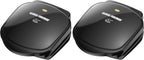 George Foreman 2-Serving Classic Plate Electric Indoor Grill and Panini Press,Black,Small Compact Size,GR10B,(Pack of 2)