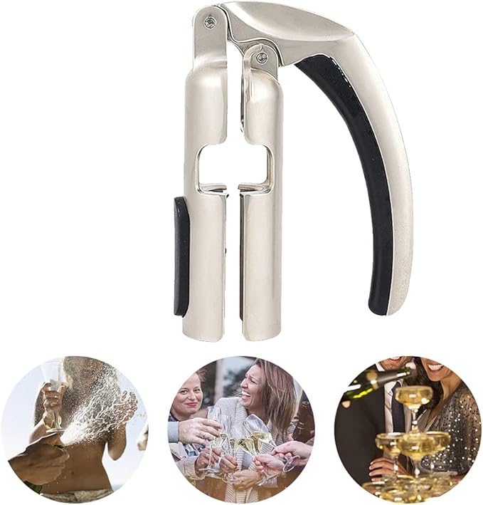 Champagne Bottle Opener - Sparkling Wine Cork Puller, Bar Jar Cork Puller, Kitchen Corkscrew