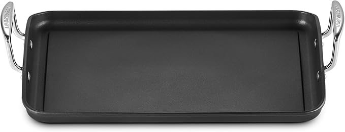 Le Creuset Toughened Nonstick PRO Griddle with Bi Material Slotted Turner, 14"