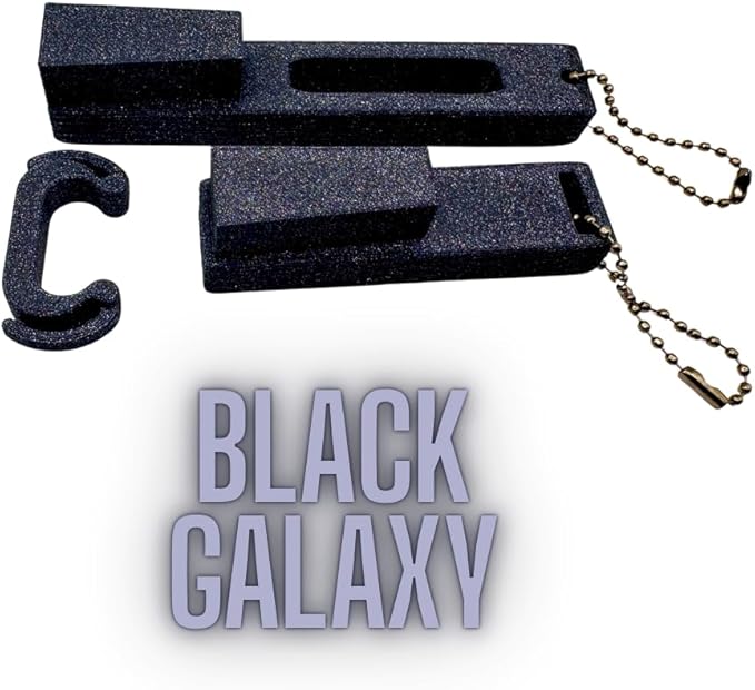 Hydro Style Tumbler Opening Tool, Plastic Lid Removal Tool with Chain and Handle Clip (Black Galaxy)
