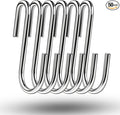 50-Pack 2.4 Inch Heavy Duty Stainless Steel S-Hooks — Waterproof Kitchen Utility Hooks for Pots, Pans, Mugs, Towels and More, Ideal Gift for Friends