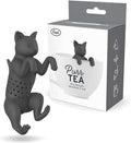 Genuine Fred, PURRTEA, Black Cat Reusable Silicone Tea Infuser, Black, Fun Gift for Tea Lovers, Clever Kitchen Gadget