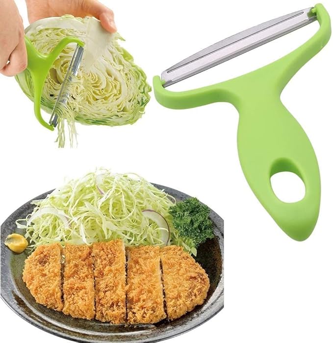 Vegetable Peeler Cabbage Cutting Machine MOANLMY shredded kitchen stainless steel peeling knife gadget shredded cabbage Coleslaw, a must-have tool for western restaurants