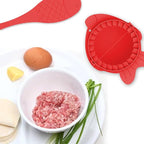 BESPORTBLE Dumpling Maker Set with Spoons 4pcs Red Dumpling Press Molds Kitchen Gadget and Pastry Wrapping Cooking Tools