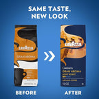 Lavazza Costiera Gran Aroma Ground Coffee 6 Bags of 12oz, Light Roast, Smooth and Aromatic Taste, Intensity 2/5, 100% Arabica, Ideal for Drip Brewers, (Pack of 6) - Package May Vary