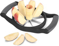 Newness 5.12 Inch Extra Large Apple Slicer, 8-Blade, Stainless Steel, Black