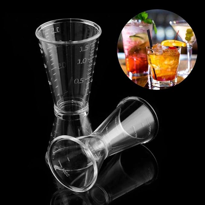 Set of 2 Measure Cup,Double Head Wine Bar Tool for Bar Party Kitchen