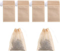 400 Pack Disposable Drawstring Tea Filter Bags Safe & Natural Unbleached Paper Tea Infuser Drawstring Empty Bag for Loose Leaf Tea (7 x 9, Natual Color)