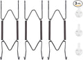 3 Pack Plate Hangers for The Wall, Suitable for 6-8 inch Art Plate, Stainless Steel Invisible Heavy Duty Wire Plate Holder with Wall Hooks, Plate Hangers for Displaying Plates, Platter, Dish, Black