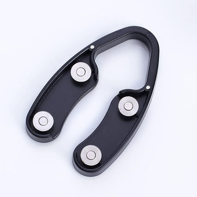 4 Pack Magnetic Wine Foil Cutter Tool, Wine Bottle Opener Accessory, Magnetic Wine Foil Cutters Wine Bottle Opening Accessories, Black (ellipse foil cutter)