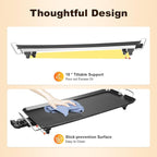 26" Large Electric griddle 1500W Teppanyaki Table Top Grill Griddle with Nonstick Surfaces & Adjustable 5 Temperature Setting for Indoor/Outdoor Use