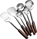 Kitchen Utensils Set，Cooking Utensils Kitchen Tools Gadgets Spoons for Cooking Spatulas Stainless Steel Cooking Utensils Spatulas Spoons 6 Pieces Sets
